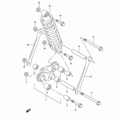 Схема вузла: Важіль прогресії (Model k4) для Suzuki GS500