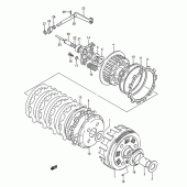 Схема вузла: Зчеплення для Suzuki LS650 Savage