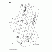 Схема узла: Передняя вилка для Suzuki RMX450