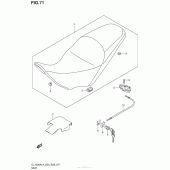 Схема вузла: Сидіння для Suzuki DL1000 V-Strom