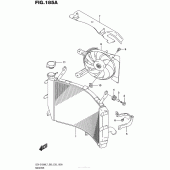 Схема вузла: Радіатор для Suzuki GSX-S1000