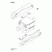 Схема вузла: Акумулятор для Suzuki RV125