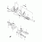 Схема вузла: Підніжки для Suzuki DR800