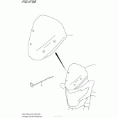 Схема вузла: Візор спідометра для Suzuki GSX-S750