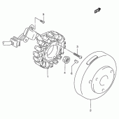 Схема вузла: Статор & Ротор для Suzuki DF125