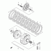 Схема вузла: Зчеплення (Model k1/k2) для Suzuki RM250