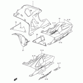 Схема узла: Передний нижний обтекатель (Model y) для Suzuki GSX-R750