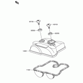 Схема вузла: Клапанна кришка Suzuki RM-Z250