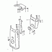 Схема узла: Задний брызговик для Suzuki GSX750