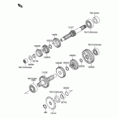 Схема узла: Трансмиссия для Suzuki DR-Z110