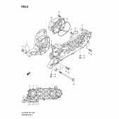 Схема узла: Картер двигателя для Suzuki UX125 Sixteen