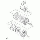 Схема узла: Сцепление для Suzuki DR650 DR650SE