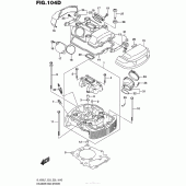 Схема вузла: Головка циліндра (передня) (Vl1500Btl7 E28) для Suzuki VL1500 Boulevard C90 BOSS