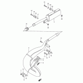Схема вузла: Вихлопна система для Suzuki RMX250