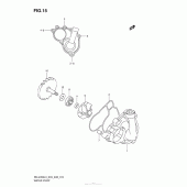 Схема узла: Водяной насос для Suzuki RM-Z450