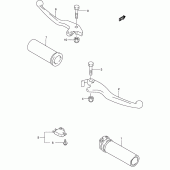 Схема вузла: Ручки керма для Suzuki VS800 Boulevard S50