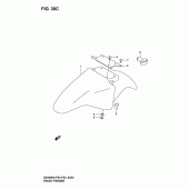 Схема вузла: Переднє крило (Model k6) для Suzuki GS500