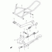 Схема узла: Подставка для Suzuki GSX-R400