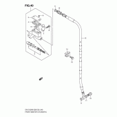 Схема узла: Передний тормозной цилиндр (Dr-z125l) для Suzuki DR-Z125 DR-Z125L