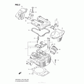 Схема вузла: Головка циліндра (передня) для Suzuki VZR1800 Boulevard M109R
