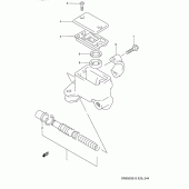 Схема вузла: Передній гальмівний циліндр Suzuki DR650 DR650S