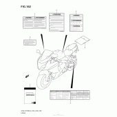 Схема узла: Информационные наклейки (Gsx-R1000L3 E28) для Suzuki GSX-R1000