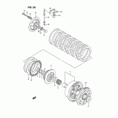 Схема узла: Сцепление для Suzuki GSX-R750