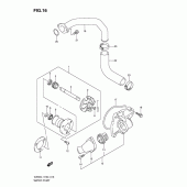 Схема узла: Водяной насос для Suzuki VZ800 Intruder M800/ Boulevard M50
