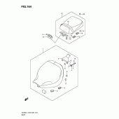 Схема узла: Сиденье (Vl800l1 e3) для Suzuki VL800 Boulevard C50T