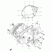 Схема вузла: Кришки картера для Suzuki TU250