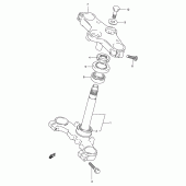 Схема вузла: Рульова траверса для Suzuki GSX250 Across