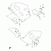 Схема вузла: Кріплення обтічників для Suzuki GSX-R600