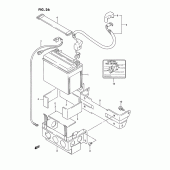 Схема вузла: Акумулятор для Suzuki GSX-R750