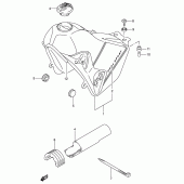 Схема вузла: Паливний бак для Suzuki DR-Z400 DR-Z400S