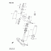 Схема узла: Рулевая траверса (Vl800l1 e19) для Suzuki VL800 Intruder C800C/ Boulevard C50C