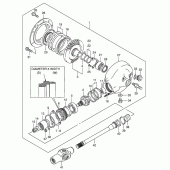 Схема вузла: Редуктор & Карданний вал Suzuki VS1400 Boulevard S83