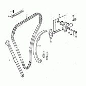 Схема узла: Цепь ГРМ & Натяжитель & Успокоитель для Suzuki GSX750