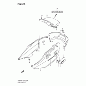 Схема вузла: Бічна кришка (An650k8) для Suzuki AN650 Burgman (EU analogue of SkyWave)