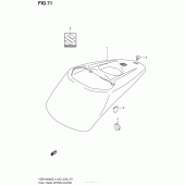 Схема вузла: Накладка паливного бака Suzuki VZR1800 Boulevard M109R BOSS