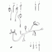 Схема вузла: Електропроводка Suzuki DR-Z250