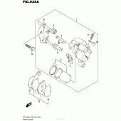 Схема узла: Передний тормозной суппорт (Dr-Z125Ll6 E28) для Suzuki DR-Z125 DR-Z125
