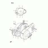 Схема вузла: Кришки картера для Suzuki TS185