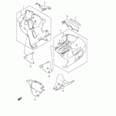 Схема узла: Нижний обтекатель (Model k4) для Suzuki GSX1300 Hayabusa