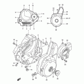 Схема вузла: Кришки картера для Suzuki DR250