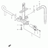 Схема узла: Топливный кран для Suzuki GSX-R400