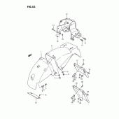 Схема вузла: Заднє крило для Suzuki GSX1100
