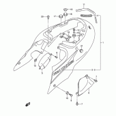 Схема вузла: Бічні панелі (Model k5) для Suzuki GSX1300 Hayabusa