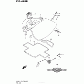 Схема узла: Топливный бак (Vl800L5 E33) для Suzuki VL800 Boulevard C50T