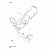 Схема вузла: Рама для Suzuki AN400 Burgman (EU analogue of SkyWave)