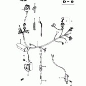 Схема вузла: Електропроводка для Suzuki DR650 DR650R